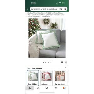 Pillow Covers 20x20 Set Of 2 - 100% Cotton  By Folkulture